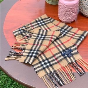 Authentic Burberry 100% cashmere scarf.